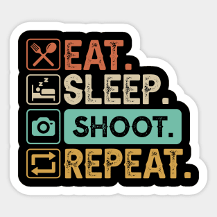 Eat Sleep Baseball Repeat Funny Baseball Players Kids Boys Sticker